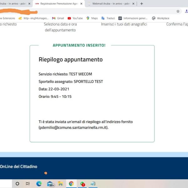 Appuntamenti on line